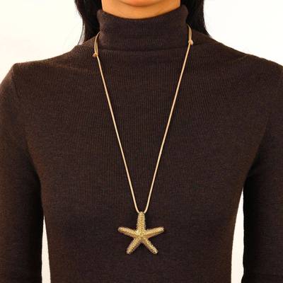 Long sweater chain design men women marine animal necklace