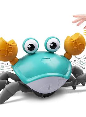 Crawling Crab Baby Toys with Music LED Light Up Musical Toys