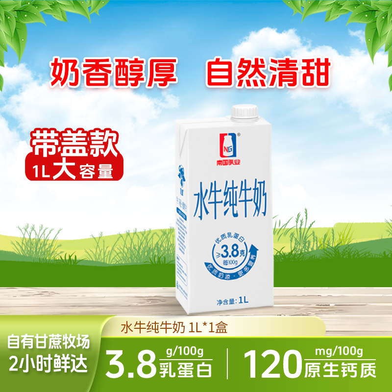 南国乳鹰水牛纯牛奶奶1L大容量