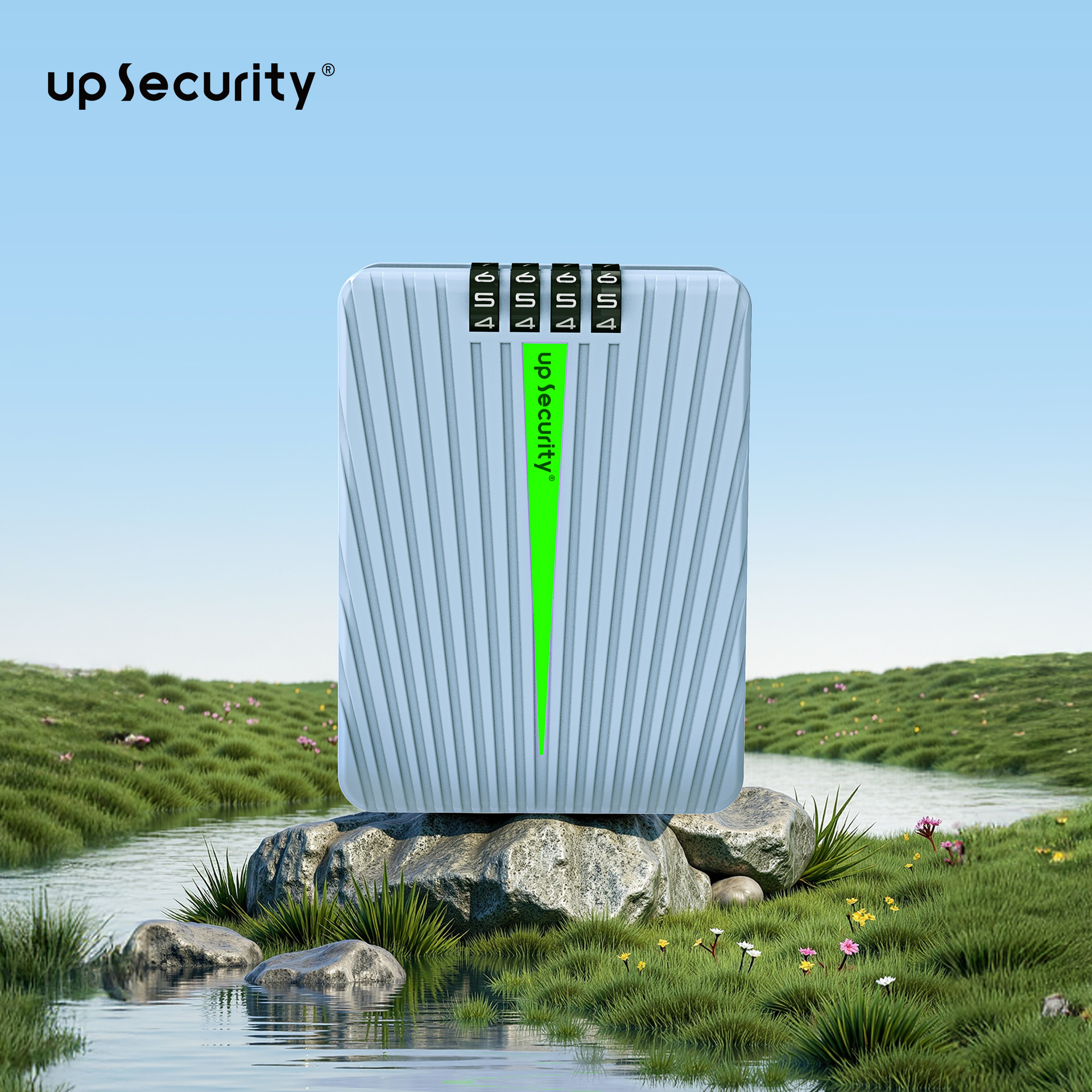 学生宿舍储物盒居家钥匙盒免打孔家用临时收纳箱01BP密码锁密码箱