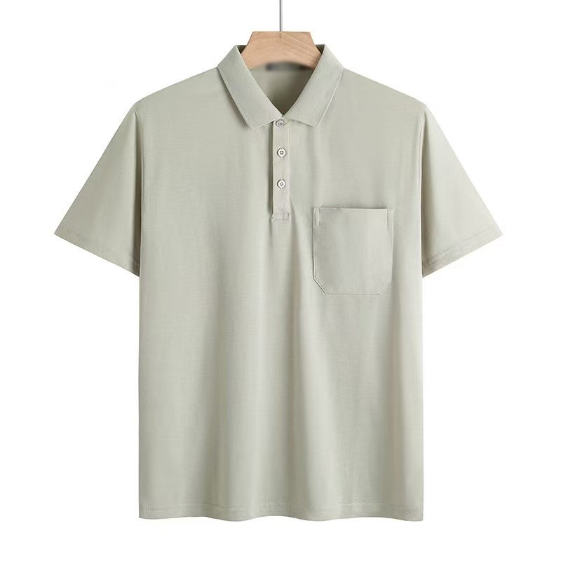 清仓爸爸短袖t恤翻领中年男士夏装宽松中老年人男装polo衫上衣服