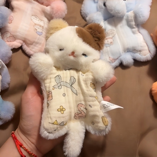 小猫豆袋玩偶安抚玩偶2026新款 女生毛绒玩具解压玩具捏捏乐布娃娃