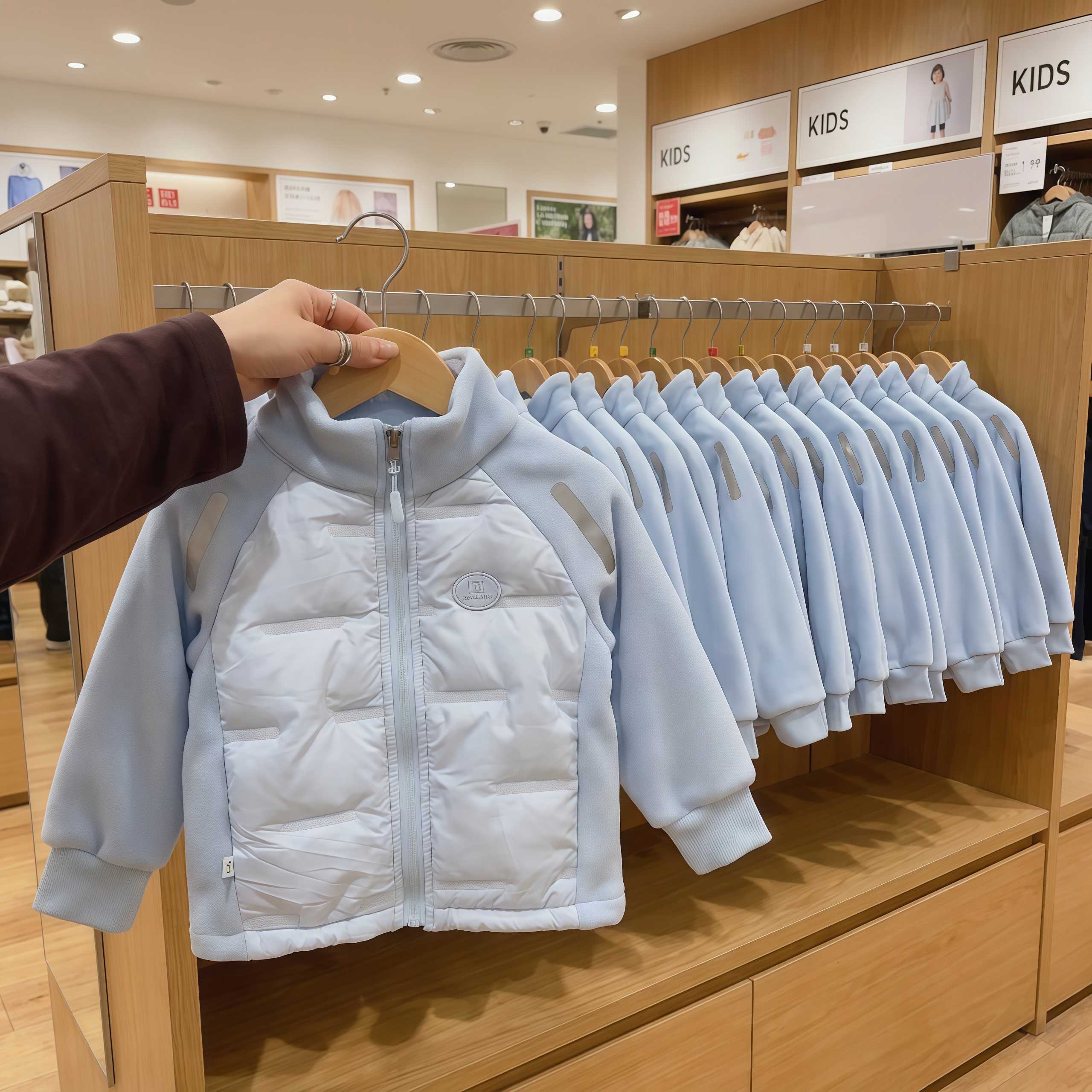 儿童棉服外套2026新款男孩女童秋冬外套保暖内搭校服神器轻薄上衣