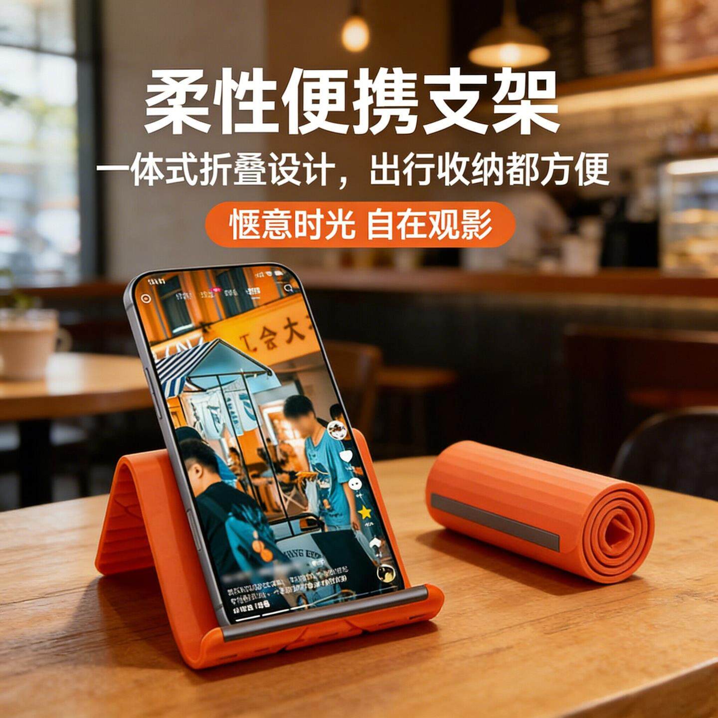 手机支架适用ipad苹果华为平板通用支撑架创意柔性折叠笔记本支架