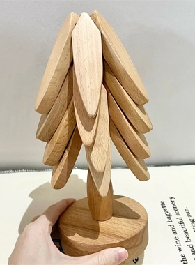 【新家的100个快递】客厅装饰摆件实木隔热垫餐桌垫防烫耐高温