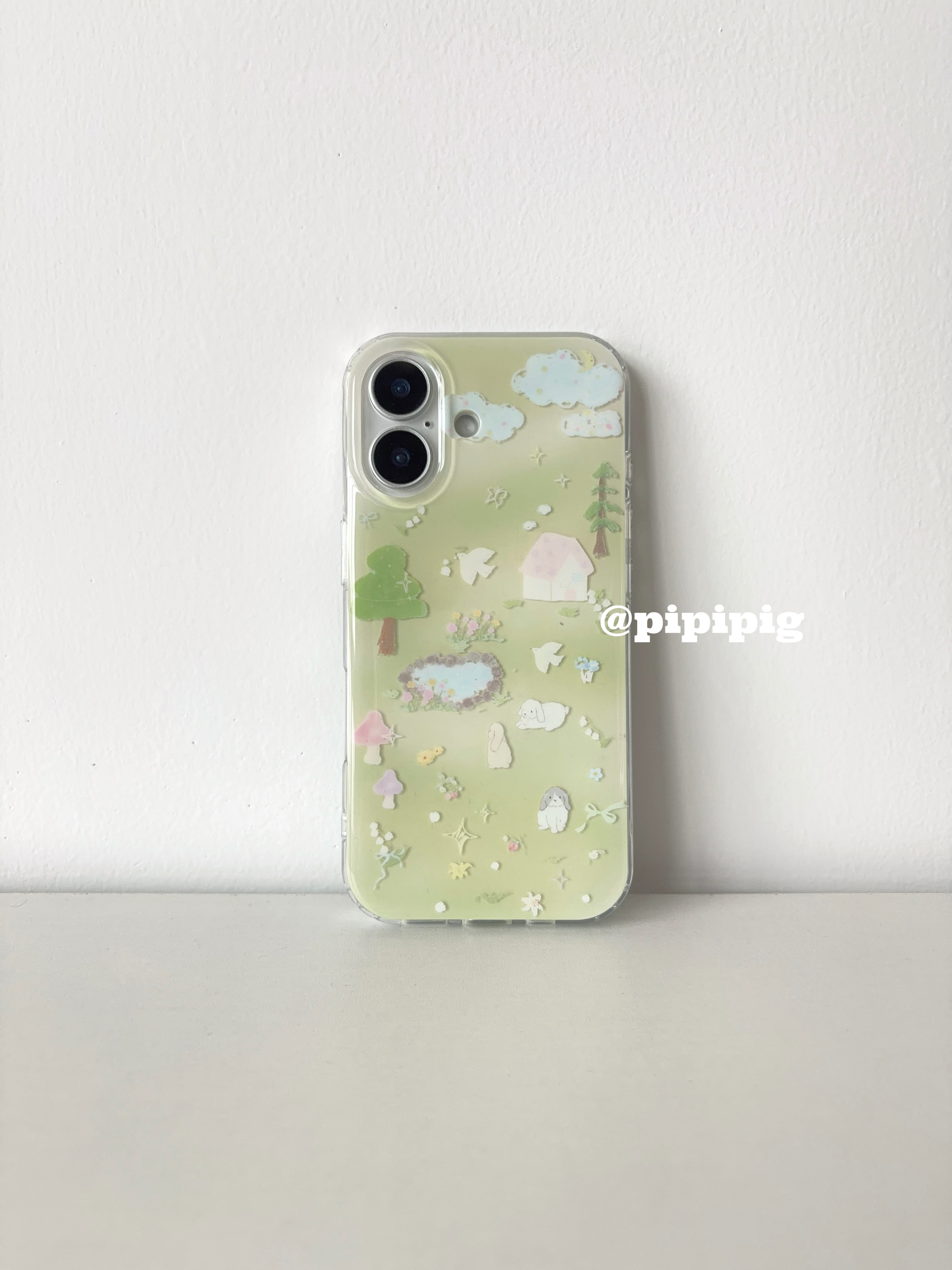 Pipipig可爱小鸟兔子手机壳清新