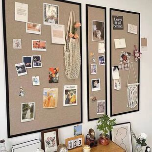 饰展示板幼儿园教室通知板玄关 自粘毛毡板墙贴照片墙软木板墙面装
