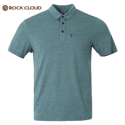 RockCloud岩云新品户外速干商务通勤透气宽松男短袖Polo