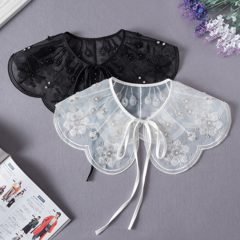 百搭服装搭配领钉珠假领子女减龄娃娃领韩版外搭配裙披肩装饰领,服饰配件/皮带/帽子/围巾,假领,淘宝优惠券,粉丝福利购,淘宝优惠卷