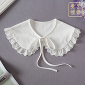 春夏披肩假领子女配裙花边领口绑带衣领毛衣卫衣外搭T恤装 饰翻领