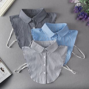 条纹衬衫 饰领毛衣卫衣假衣领 假领子女春秋装
