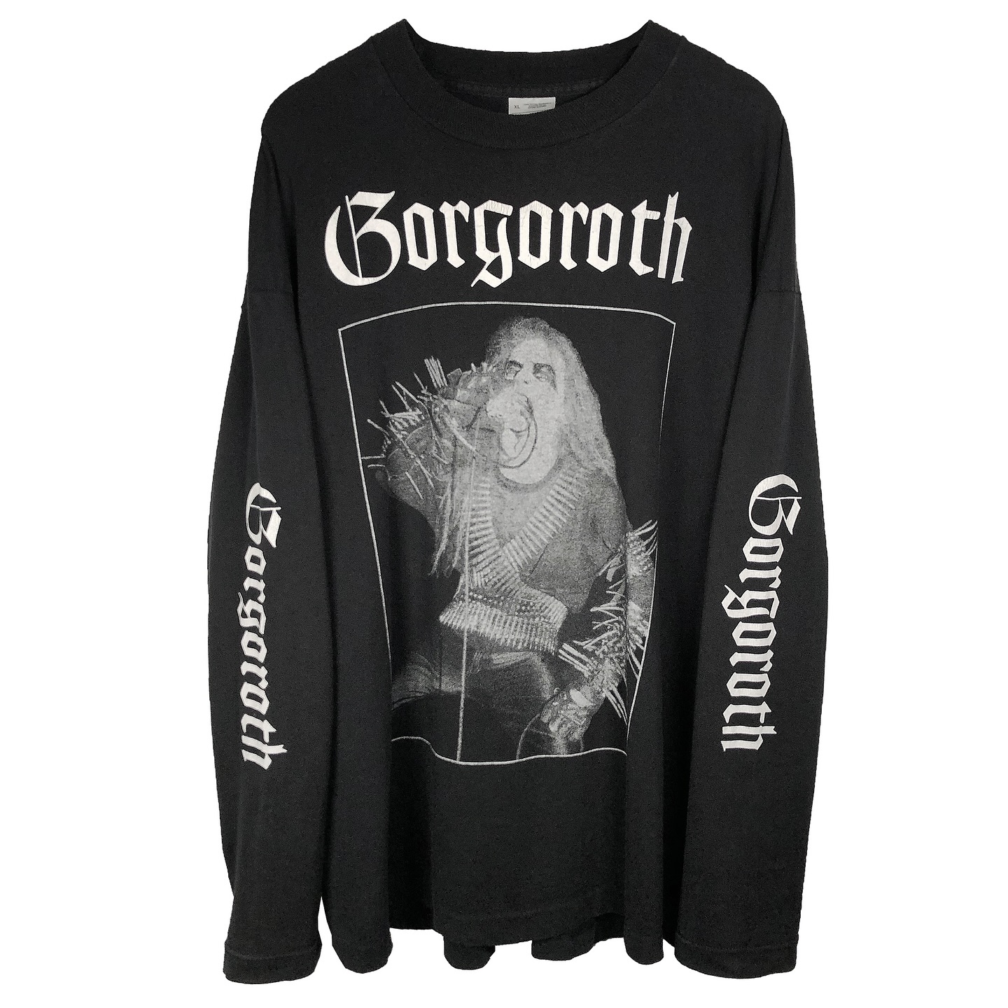 美式复古重磅哥特系暗黑系潮流艺术野性自由反叛土酷返祖长袖T恤