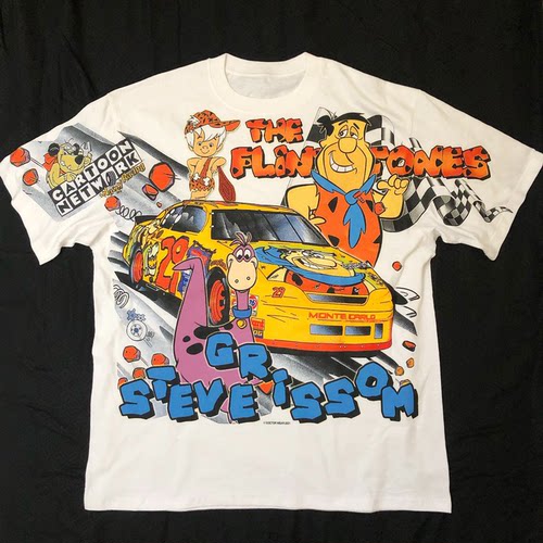 The Flintstones摩登原始人二次元Two dimensions动漫cartoon短袖