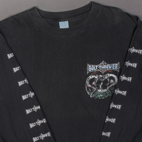 240g！Vintage 1992 Bolt Thrower European Tour 高街长袖T恤