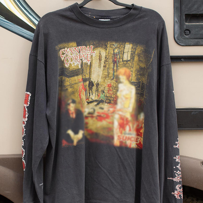 Vintage Cannibal Corpse Gallery Of Suicide Band美式重磅短袖T