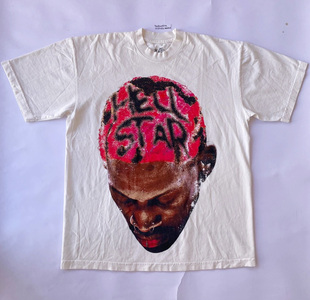 厚重感!重磅270克纯棉!丹尼斯 罗德曼高街潮牌短袖T恤男女上衣