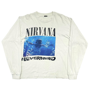 240g！Nirvana1991专辑Nevermind蜡染重磅Vintage高街穿搭长袖T恤
