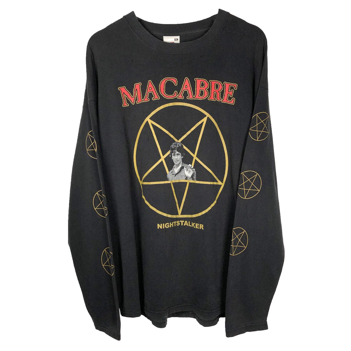 美式暗黑哥特风宽松复古魔法阵五角星古着重金属摇滚嬉皮长袖T恤