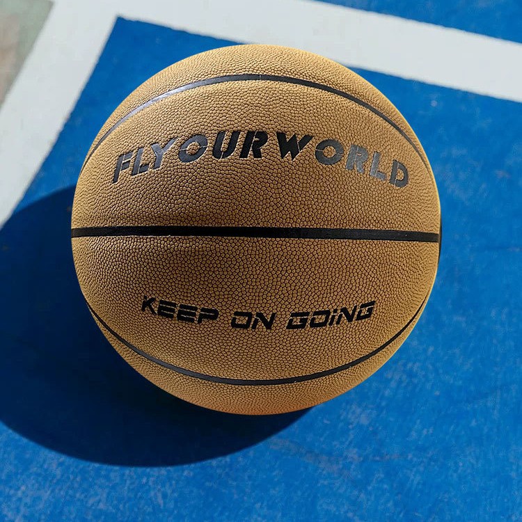 工厂直供蓝球7号超纤真皮耐磨