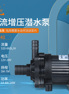 zksj中科世纪12/24V高扬程高流量增压直流泵加压潜水泵机械泵DC40