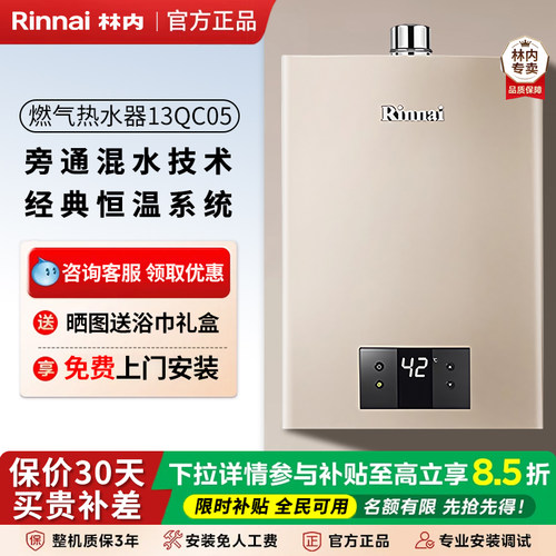 林内智能恒温恒温16升强排式