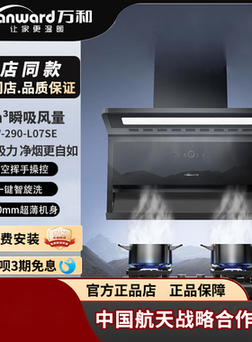 Vanward万和CXW-290-L07SE顶侧双吸力超薄净烟挥手智控油烟机