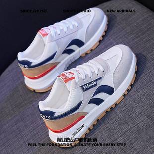 青岛福客来鞋子女秋季平底初中学生网面透气跑步运动鞋百搭透气轻