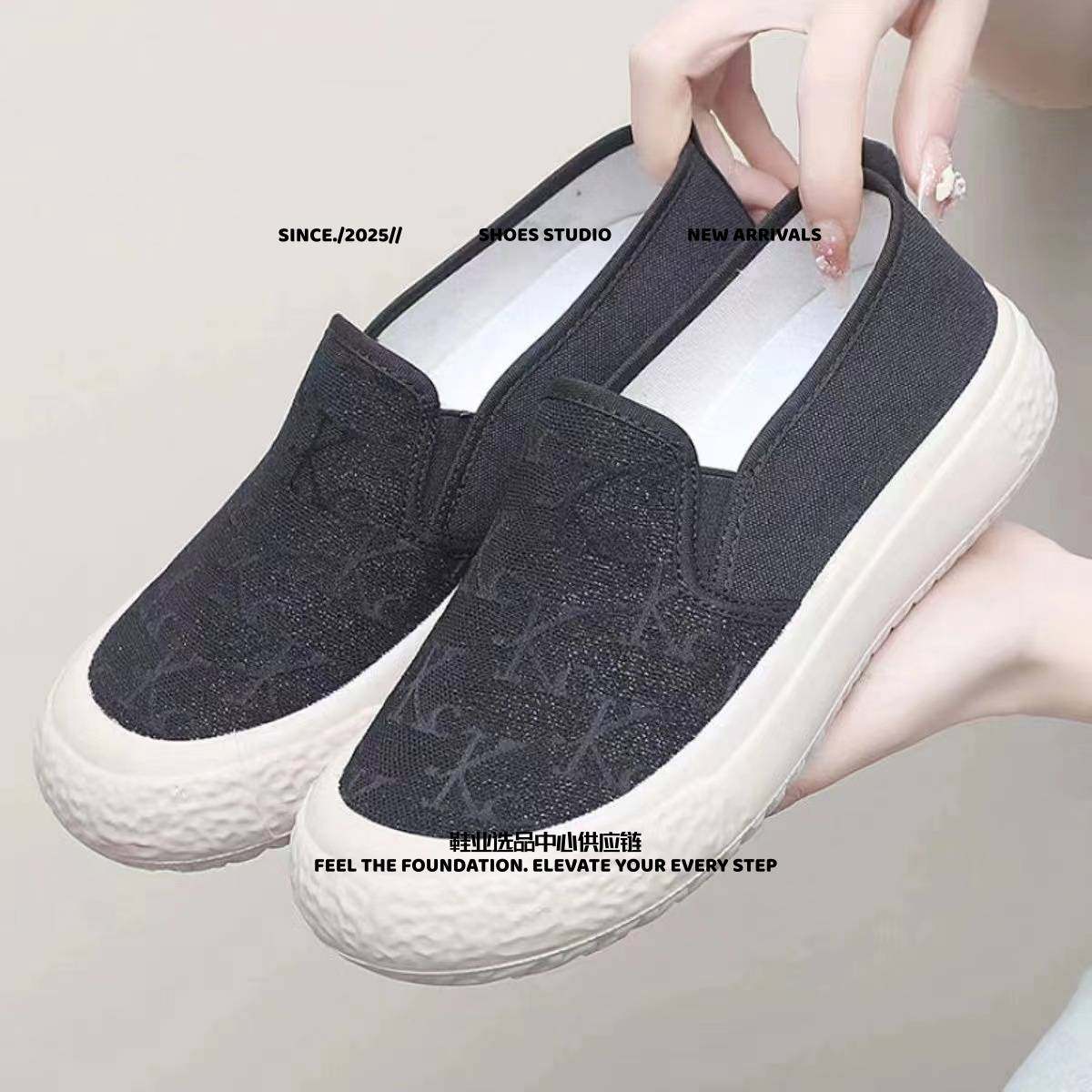 晋江乐城体育男鞋休闲鞋女新款一脚蹬懒人鞋软底女鞋百搭透气渔夫,女鞋,渔夫鞋,淘宝优惠券,粉丝福利购,淘宝优惠卷