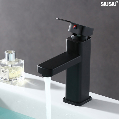 浴室座式冷热水龙头不锈钢