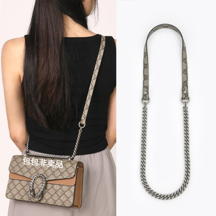 适用于gucci酒神包链条肩带改造替换古驰包链包带扣子五金配件