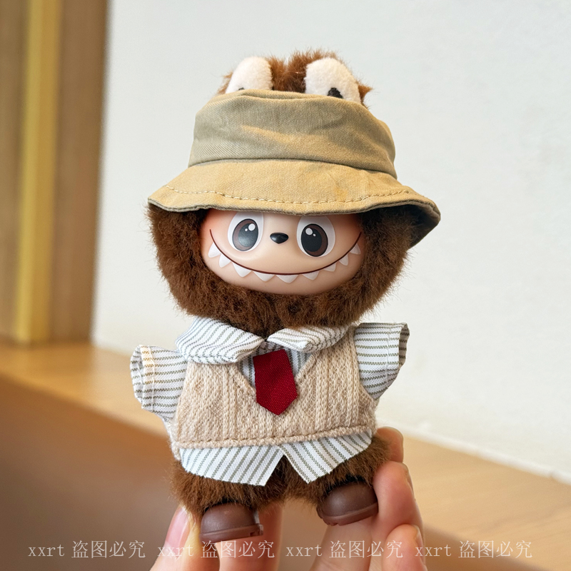 爆款拉布布4代公仔学院风衬衫