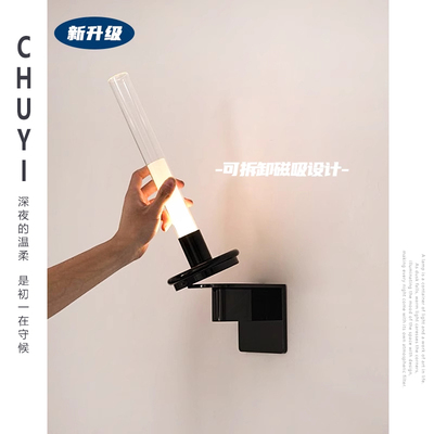 法式复古免布线充电蜡烛走廊灯