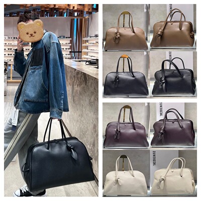 Jacquemus头荔枝纹牛皮 真皮秋冬 Turismo系列保龄球包手提托特