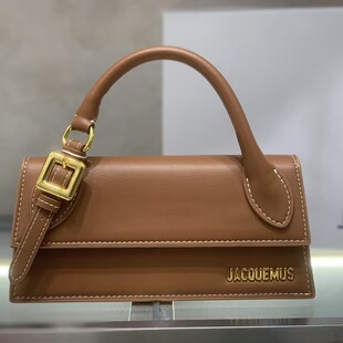 法国小众JACQUEMUS搭扣单手提小方包2024真皮腋下包轻奢斜挎女包