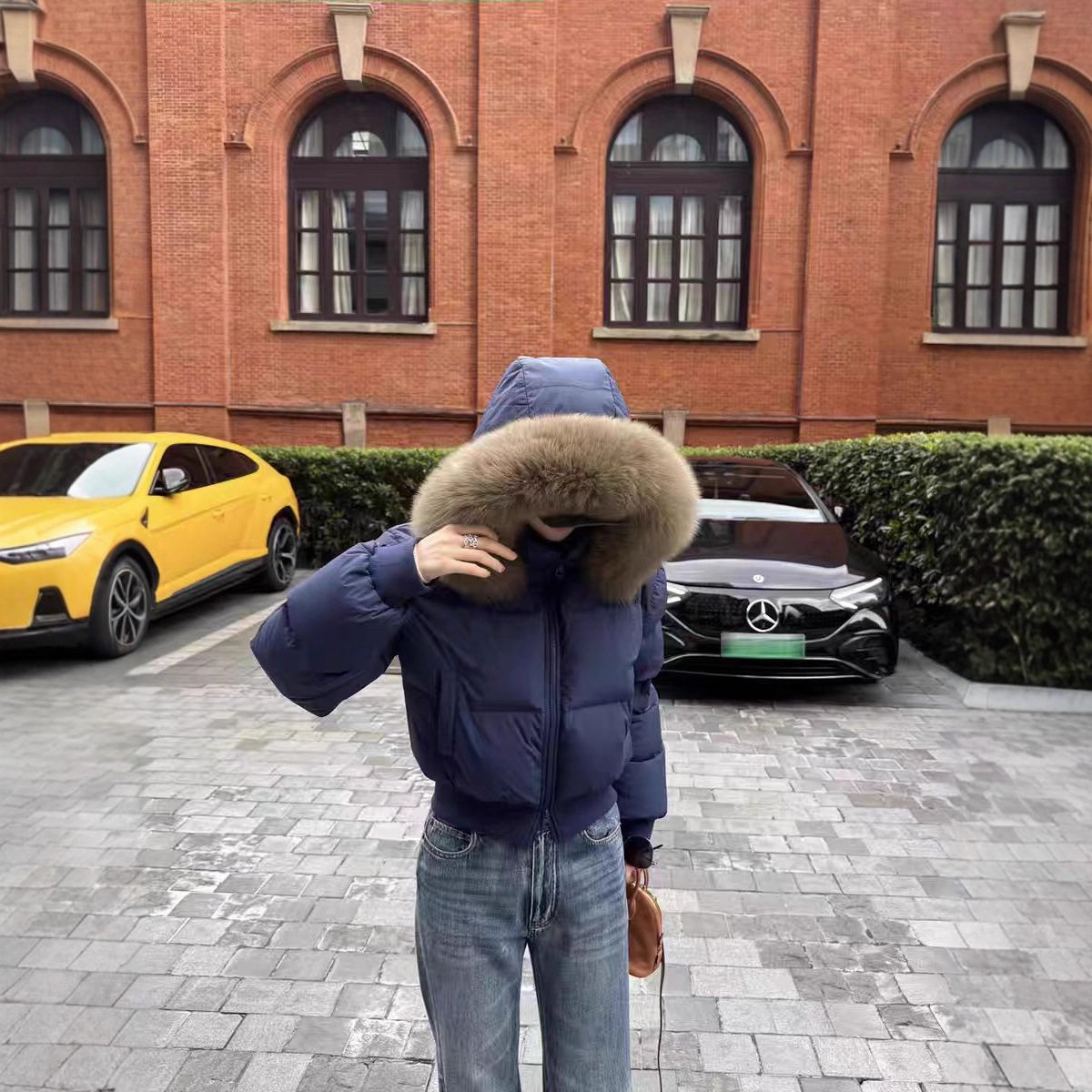 大毛领羽绒服女短款90白鸭绒加厚连帽2025冬新小个子收腰外套防寒,女装/女士精品,羽绒服,淘宝优惠券,粉丝福利购,淘宝优惠卷