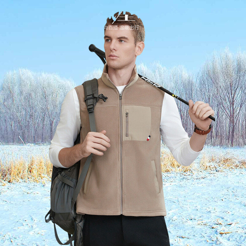 2025双面穿马甲男春秋季抓绒马夹外套男春秋宽松坎肩男士保暖背心,男装,常规马甲,淘宝优惠券,粉丝福利购,淘宝优惠卷