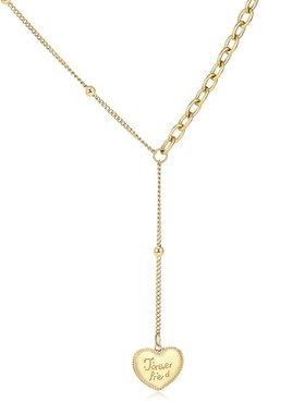 ins冷淡风心形吊坠项链