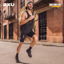 【进阶裤】2XU Light Speed系列增强型男士压缩短裤马拉松跑步裤