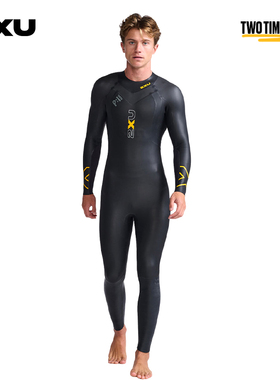 2XU Propel系列P:1男士防寒泳衣潜水服男连体铁三服胶衣保暖舒适