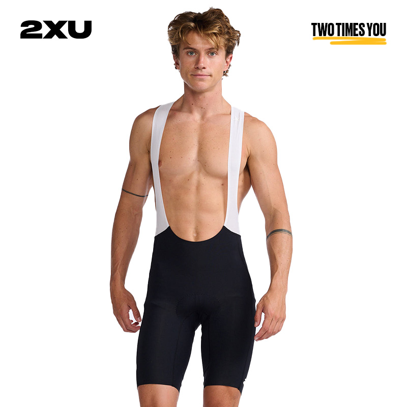 2XU Aero系列男士健身骑行铁三服透气连体背带运动短裤