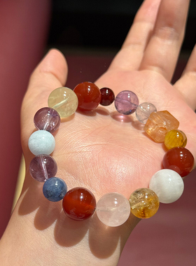 天然水晶多宝手串手链礼物饰品