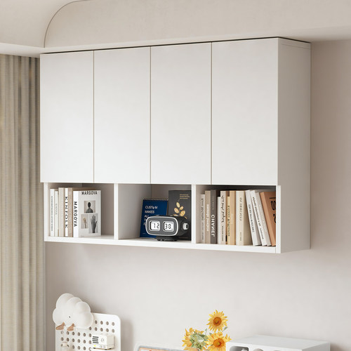 墙上储物柜挂墙式实木吊柜