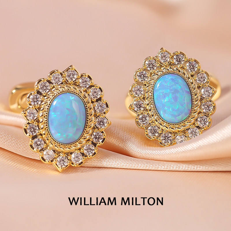 WILLIAM MILTON海洋之心复古宝石袖扣男士轻奢袖口钉高档定制礼盒,服饰配件/皮带/帽子/围巾,袖扣,淘宝优惠券,粉丝福利购,淘宝优惠卷