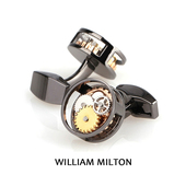 高档婚礼定制礼物袖 扣男士 口钉 MILTON英伦风机械齿轮袖 WILLIAM