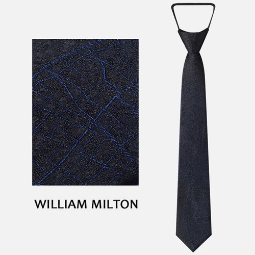 WILLIAMMILTON蓝调轨迹领带免打