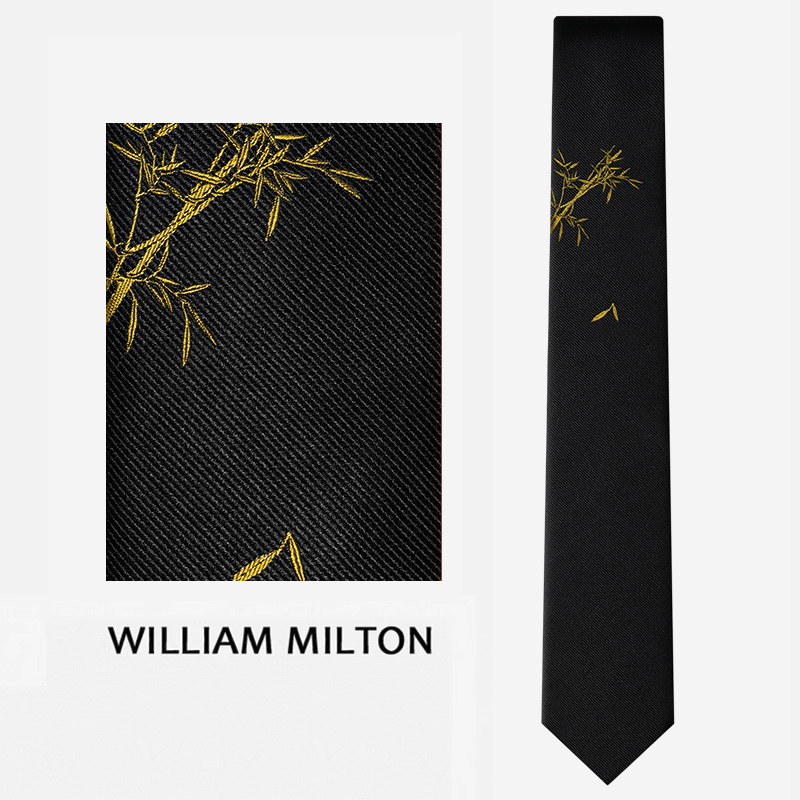 国风节节高升刺绣领带男礼盒装