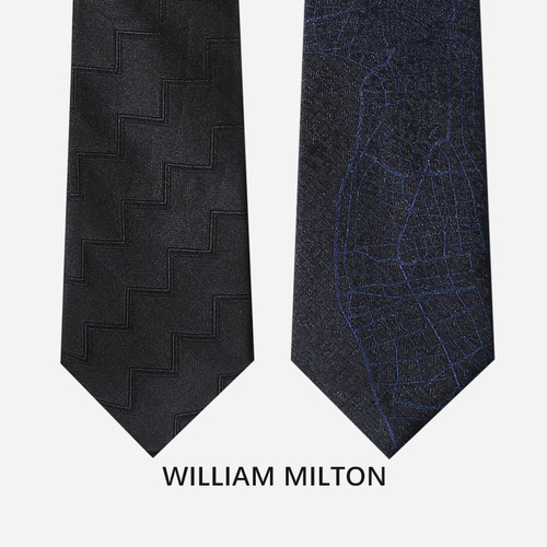 WILLIAMMILTON领带男免打设计感