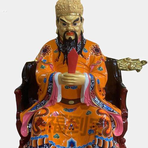 四海龙王神像 东海敖广 南海敖钦 西海敖闰 北海彩绘