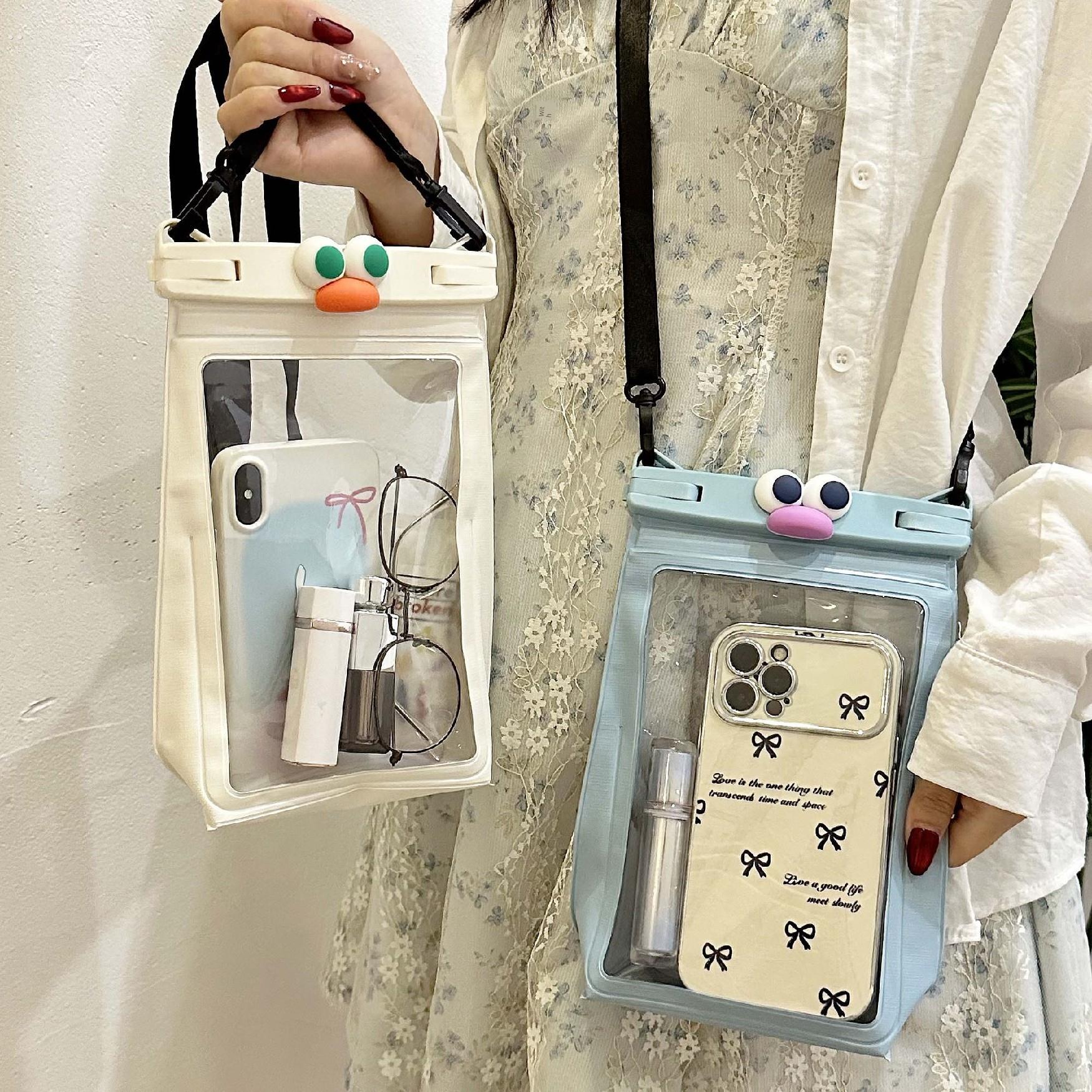 手机防沙袋，简易对角防水袋，海边游泳温泉触摸屏手机防水袋，大