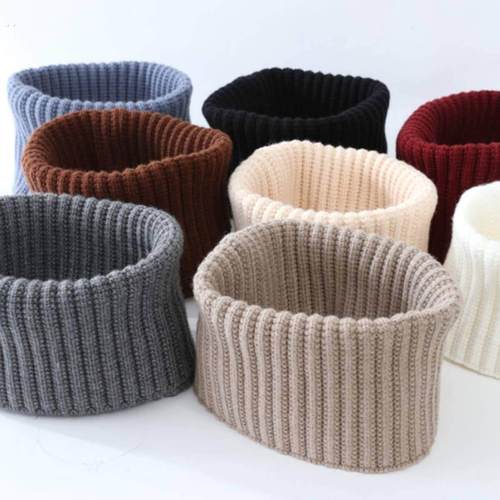 秋冬羊绒脖套男女颈椎假领加厚保暖羊毛线针织护脖子围巾围脖套头